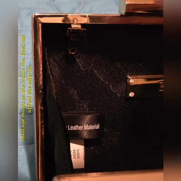 INC Adlee Clutch Black Floral Embellished Crossbody NWT - Picture 11 of 15